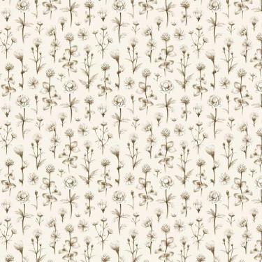 Imagem de Papel De Parede Floral Flores Botões Autocolante Lavavel