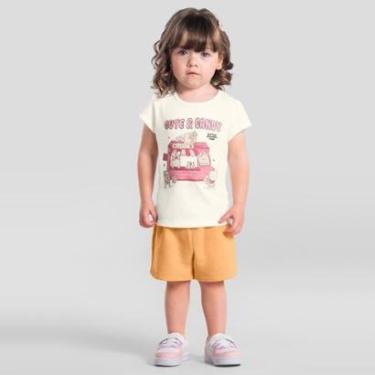 Imagem de Conjunto infantil menina de coelhinho com glitter Brandili-Feminino