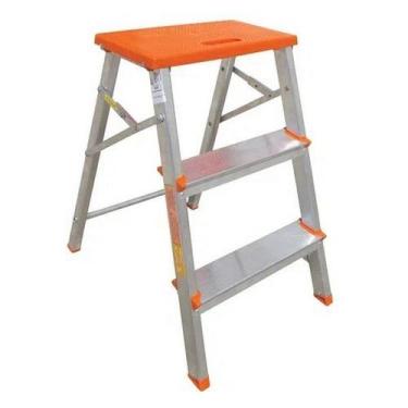 Imagem de Escada Doméstica Banqueta Alumínio 3 Degraus * 6887 - DIV.
