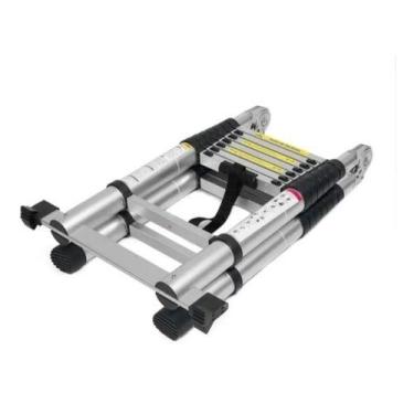 Imagem de Escada Telescópica Dupla 16 Degraus 5m Original Aluminio Promoção !!! 
