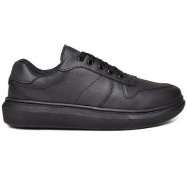 Imagem de Tenis Masculino Casual Preto Runing Macio Confortavel-Masculino