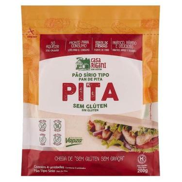 Imagem de Pão Sirio Pita 4 unidades sem Glúten Rigani 210g