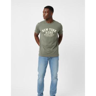 Imagem de Camiseta Manga Curta Masculino Aéropostale, Verde, G