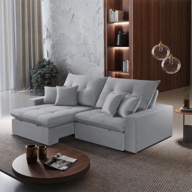 Imagem de Sofa 290 cm Braco 25 cm Retratil e Reclinavel Imperio Meu Sofa Online