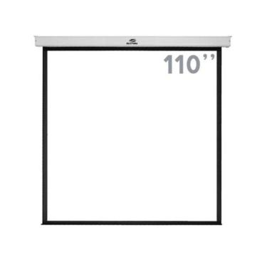 Imagem de Tela de Projeção Retrátil Sumay TRQS110 para Apresentações com Formato 1:1 110 POLEGADA...