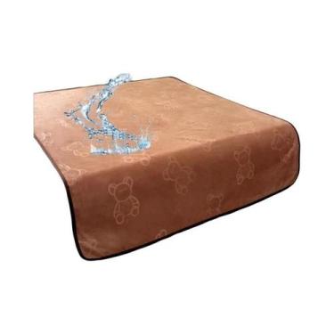 Imagem de Protetor De Colchão De Flanela Respirável, Impermeável E Lavável, Almo