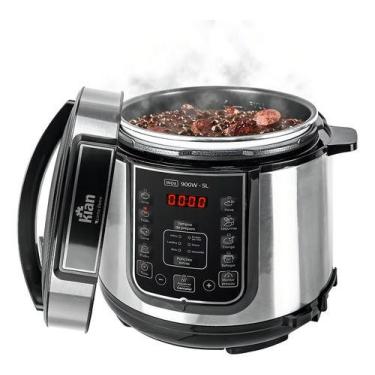 Imagem de Panela Pressão Eletrica 5l Inox 900w 14 Funções Feijao Kian Frequência