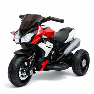 Imagem de Mini Moto Elétrica Infantil com Som e Farol Led Branca - Tander