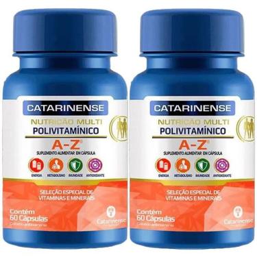 Imagem de Kit 2X Polivitamínico A-Z Multi - 60 Cápsulas - Catarinense Nutrição