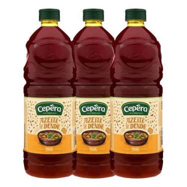 Imagem de Kit Com 3 Azeite De Dendê Cepêra Garrafa 900ml Food Service