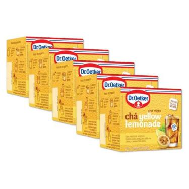 Imagem de Chá Gelado Yellow Lemonade Dr. Oetker Kit 5 unidades 20g