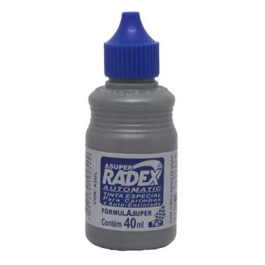 Imagem de Tinta para Carimbo Automatic Azul Radex 40ml