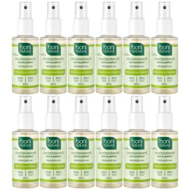 Imagem de Kit 12 Desodorante Spray Boni Natural Melaleuca Toranja Sem Aluminio V