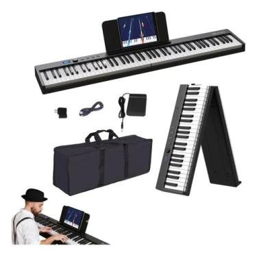 Imagem de Piano Digital De 88 Teclas Semipesadas Vedo Com Suporte E Pedais