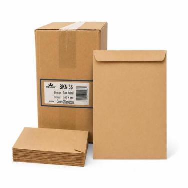 Imagem de 250 Envelopes Papel Saco Pardo 26x36 Para Arquivo de Documentos Folhas