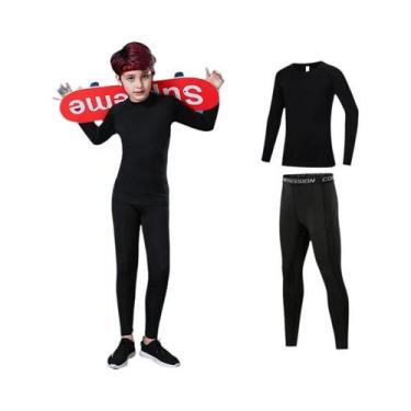 Imagem de Conjuntos De Roupas De Compressão Para Meninos, Roupas Esportivas Quen