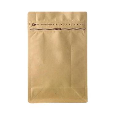 Imagem de 50 Sacos De Café Com Fundo Plano, Válvula E Zíper, Forro De Alumínio P