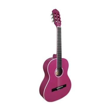 Imagem de Violao giannini n6 pks 3/4 start nailon acustico cor pink satin pks