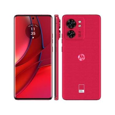 Imagem de Smartphone Motorola Edge 40 5G Viva Magenta 256GB 8GB RAM Tela de 6.55 Câmera Traseira Dupla Android 13 Processador Dimensity 8020 Octa-Core