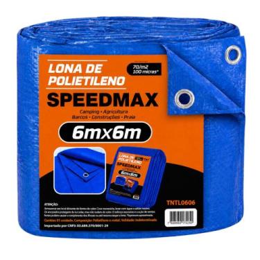 Imagem de Lona 6x6 Mt Azul Plastica Impermeavel Festa Telhado Multiuso TNT