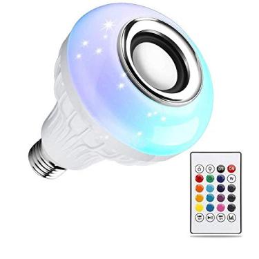 Imagem de Lâmpada Bluetooth Led RGB + Som + Controle Remoto