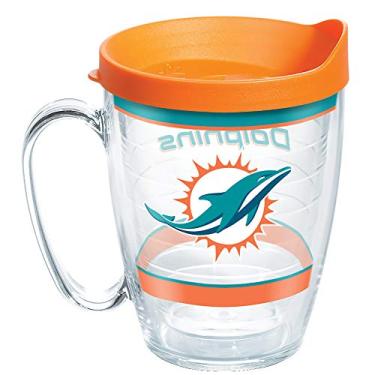 Imagem de Tervis Feito nos EUA parede dupla NFL Miami Dolphins copo isolado mantém as bebidas frias e quentes, caneca de 473 ml, tradição