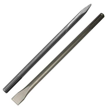 Imagem de Kit Ponteiro e Talhadeira SDS Plus 25cm Aço Idea