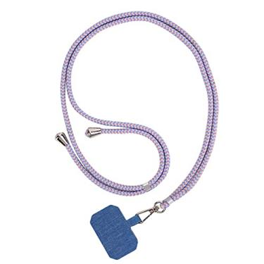 Imagem de Kesoto Cordão De Smartphone Ajustável Removível E Alça De Pescoço De Telefone Com Patch De Telefone, Roxo Azulado