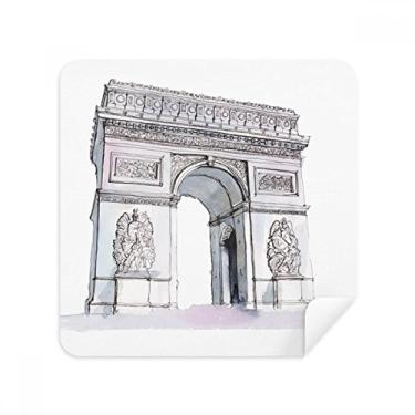 Imagem de Tecido de camurça Arc De Triomph em Paris, França, para óculos, tecido de camurça, pacote com 2
