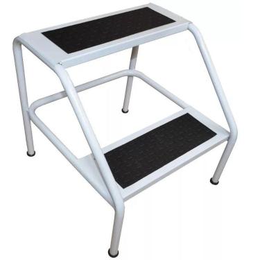 Imagem de Escada 2 degraus Hospitalar Maca Estética Multiuso