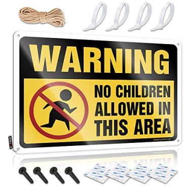 Imagem de Pôster My Cave, My Rules Tin Bar Set Warning No Children Allowed in This Area Metal Sign Code Aviation Decor (Tamanho : 30 x 40 cm)
