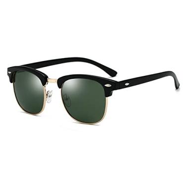 Imagem de Óculos de Sol Polarizados Meia Armação Óculos de Sol Masculino Feminino Design Semi Aro Clássico Óculos de Sol Masculino Oculos De Sol UV400, Preto Verde, Outros