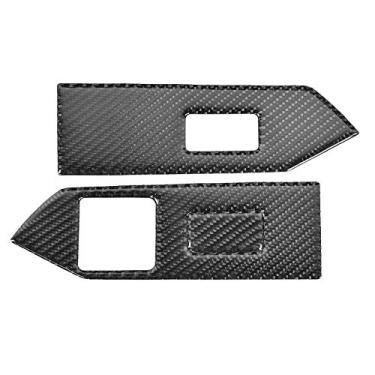 Imagem de Window Lifter Panel Trim, 3pcs Carbon Fiber Car Window Lifter Panel Trim Cover Fits for 2009-2013