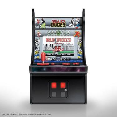 Imagem de Mini Fliperama Bad Dudes Arcade Retrô Colecionável - Preto E Cinza - D