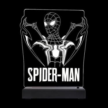 Imagem de Abajur Luminária Homem Aranha Longe De Casa Spiderman - Tecnotronics