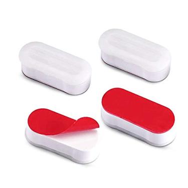 Imagem de Suporte de assento de vaso sanitário para Bidé com adesivo forte, kit de substituição de para-choque de assento de vaso sanitário, fixação de buffer de assento de vaso sanitário para uso com Bidês - 4 peças
