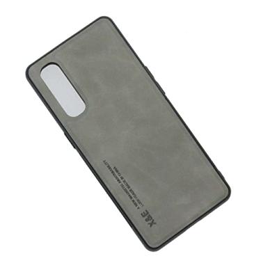 Imagem de Kepuch Silklike Capa para Oppo Find X2 Neo/Reno 3 Pro 5G - Case Placa de Metal Embutida para Oppo Find X2 Neo/Reno 3 Pro 5G - Cinza