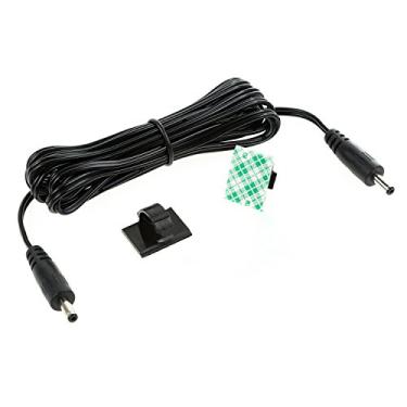 Imagem de EShine Cabo de interconexão - macho para macho - para iluminação LED sob armário com clipes de arame para instalação confortável (1 m, preto)
