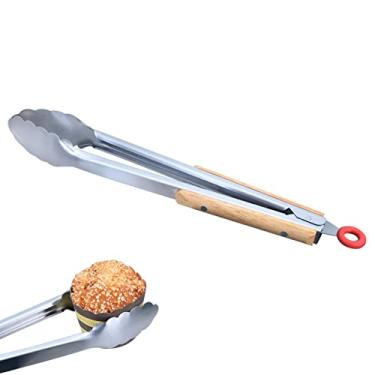 Imagem de Pinças para aço inoxidável,Travando pinças para grelhar alimentos com alça ergonômica - Pinça comida cozinha para cozinhar grelhar churrasco e servir salada Sritob