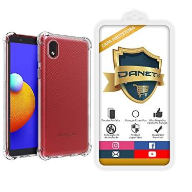 Imagem de Capa Protetora Para Samsung Galaxy A01 Core com Tela de 5.3" Polegadas Capinha Case Transparente Air Anti Impacto Prote��o De Silicone Flex�vel - Danet