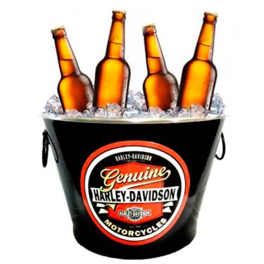 Imagem de Balde de Cerveja Genuine Harley Davidson Preto
