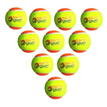 Imagem de Bola de Beach Tennis Kit 10 unidades - ESTÁGIO 2 SAND COURT