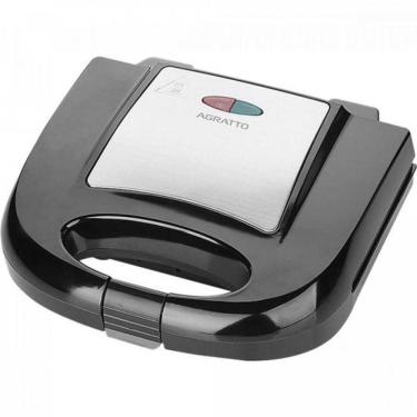 Imagem de Sanduicheira e Grill 750W 110V SID01 Inox AGRATTO