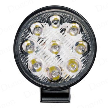 Imagem de Mini Farol Led Milha Redondo 27w 9 Led 12/24v Off Road