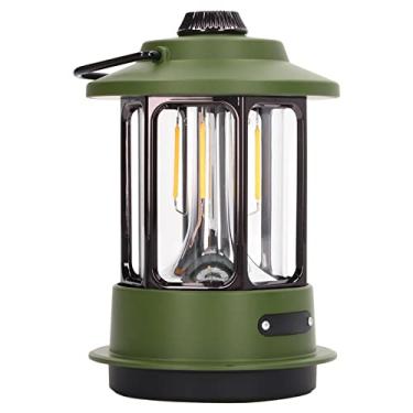 Imagem de Lanterna Ambiente de Acampamento, Lanterna LED de Acampamento Universal Ergonômica de 4 Níveis Com Alça de Metal para Ambientes Externos (Verde)