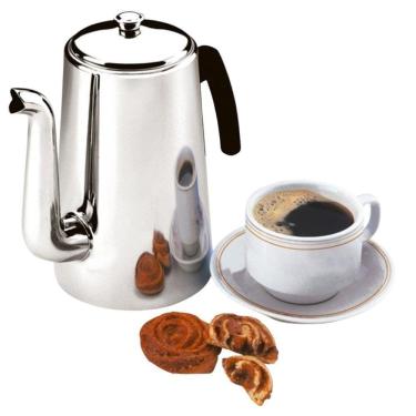 Imagem de Bule De Inox 1,5L Com Cabo De Baquelite Cozinha Café Zanella