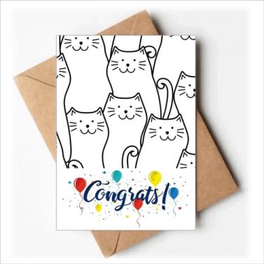 Imagem de DIYthinker Sling Cat Protect Animal Pet Lover Cartões de Casamento Parabéns Envelopes de Saudação