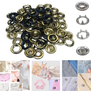 Imagem de Botoes De Pressão de metal TicTac Para Roupa de Bebê Body 50 Botao Tamanho 35