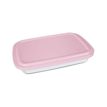 Imagem de Assadeira Retangular Marinex em Vidro com Tampa Plástica - 34,62 cm