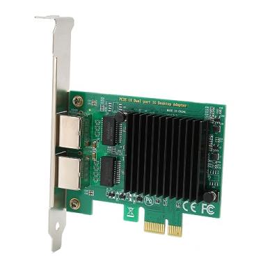 Imagem de Placa de Rede Gigabit Ethernet PCI Express 10/100/1000 Mbps, Porta Dupla, Win10/11 Compatível Com Ativação Remota, Jumbo Frame e Suporte para Desligamento
